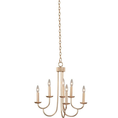 Kiera 6 Light Medium 2 Tier Chandelier by Kalco - 511771MG