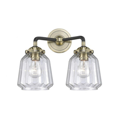 Chatham 2 Light Vanity Light 14 Inch Wide by Innovations - 284-2W-BAB-G142
