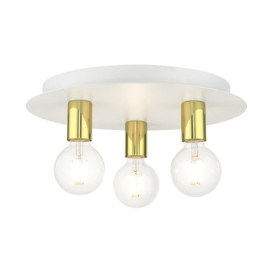 Chandos Banks 3 Light 14 Inch Wide Flush Mount by Bailey Street Home - 218-BEL-1012098