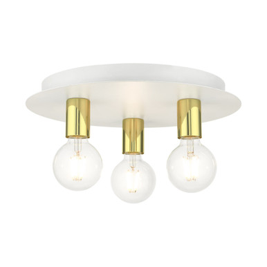 Chandos Banks 3 Light 14 Inch Wide Flush Mount by Bailey Street Home - 218-BEL-1012098