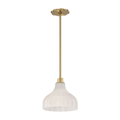 Layton 1 Light Pendant 8.75 Inch Tall and 9.75 Inch Wide by Crystorama - LAY-303-LG