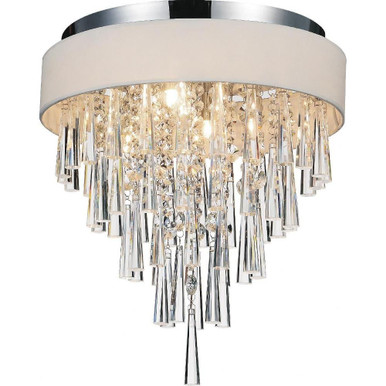 Franca 4 Light 16 Inch Wide Flush Mount by CWI - 5523C16C-171616
