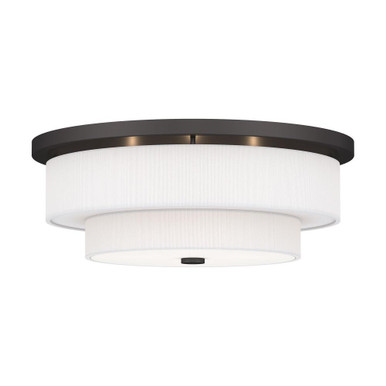 Meridian 4 Light 21.5 Inch Wide Flush Mount by Livex - 50866
