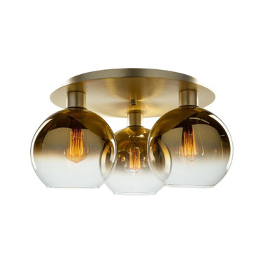 Morning Mist 3 Light 19.75 Inch Wide Semi Flush Mount by Artcraft - SC13282GD