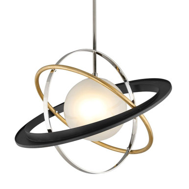 Apogee 12W 1 LED Large Pendant 30 Inch Wide by Troy - F5513-SFB/VGL/SS
