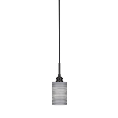 Edge 1 Light Mini Cord Hung Pendant 10.75 Inch Tall by Toltec - 1152-ES-310