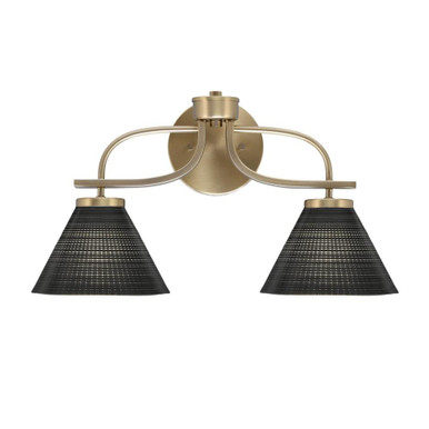 Cavella 2 Light Vanity Light 18.75 Inch Tall by Toltec - 3912-4059