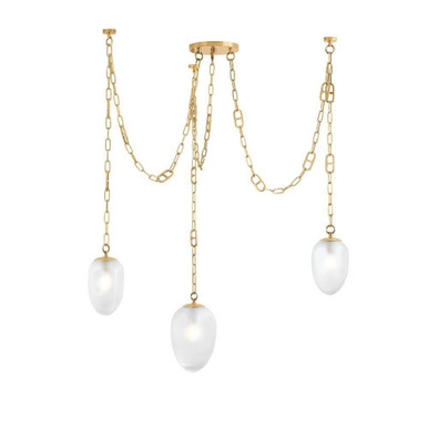 Daith 3 Light Oversized Chandelier by Corbett - 464-48-VB