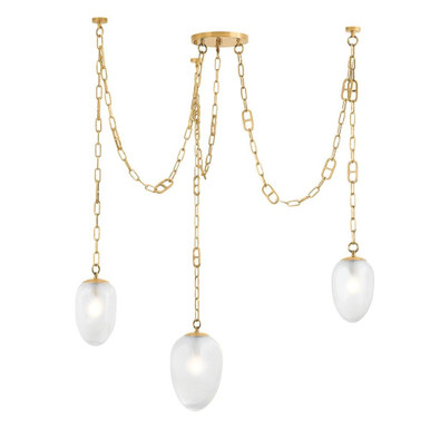 Daith 3 Light Oversized Chandelier by Corbett - 464-48-VB