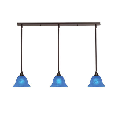 Any 3 Light Linear Pendant 39.25 Inch Length by Toltec - 36-7-625-3925