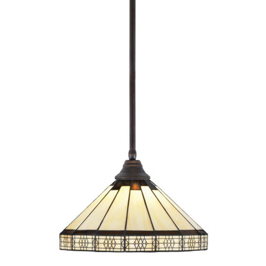 Any 1 Light Steel Medium Pendant 15 Inch Wide by Toltec - 26-15-95-