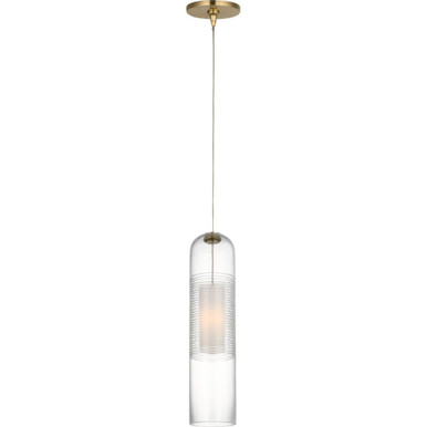 Leano 50W 1 LED Monopoint Pendant 14.6 Inch Tall by Visual Comfort Modern - SLPD771MP