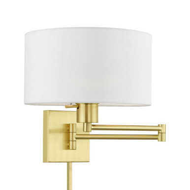 1 Light Swing Arm Wall Sconce 11 Inch Wide by Livex - 40036