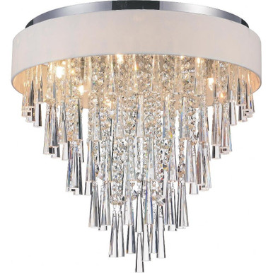 Franca 8 Light 22 Inch Wide Flush Mount by CWI - 5523C22C-192222