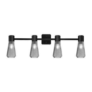Everleigh 4 Light Bath Bar 11.25 Inch Tall and 35.25 Inch Length by Toltec - 4824-MB-882