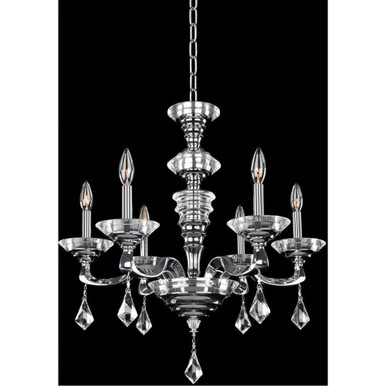Cosimo 6 Light Medium Chandelier by Allegri - 027750-010-FR001