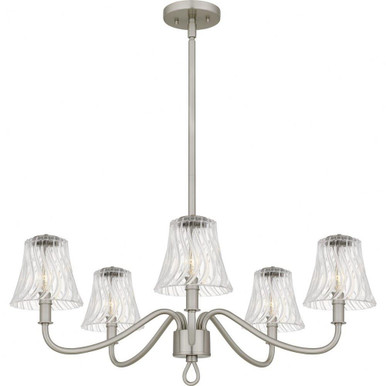 McKinney 5 Light Chandelier 11.5 Inch Tall and 29.5 Inch Wide by Quoizel - MCK5030