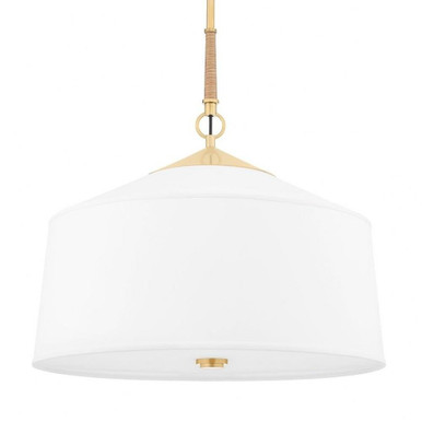 White Plains 3 Light Medium Chandelier by Hudson Valley - 5223-AGB