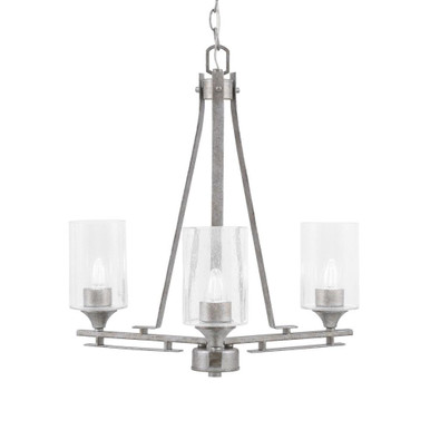 Uptowne 3 Light Small Chandelier by Toltec 323-AS-300 - 323-AS-300