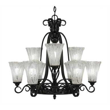 Elegante 9 Light Large Chandelier by Toltec 869-287527 - 869-287527