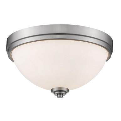 Hall Cliffe Rise 2 Light Steel Flush Mount by Bailey Street Home - 372-BEL-2272586