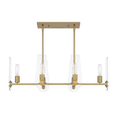 Bergen Beach 6 Light Oversized Island Pendant by Designers Fountain - D256M-IS-BG