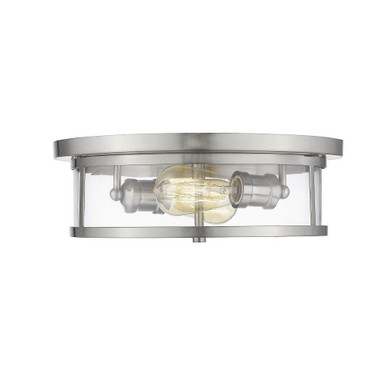 Savannah 2 Light 13.75 Inch Wide Flush Mount by Z-Lite 462F14-BN - 462F14-BN
