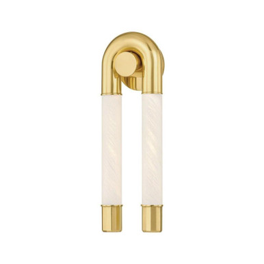 Zeme 20W 2 LED Wall Sconce by Corbett - 471-02-VPB