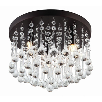 Daya 3 Light 11.75 Inch Wide Flush Mount by Canarm Inc - IFM237B12ORB9