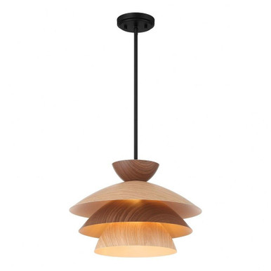 1 Light Large Pendant 11.1 Inch Tall by Meridian - M7039MBK