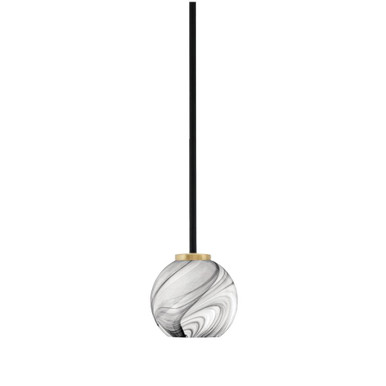 Sandia 1 Light Stem Mini Pendant 5.25 Inch Tall X 5.75 Inch Wide by Toltec - 6201-MBNAB-4109