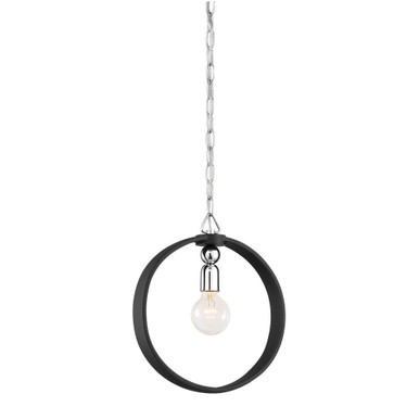 Huxton 1 Light Medium Pendant by Designers Fountain - 93431-bk