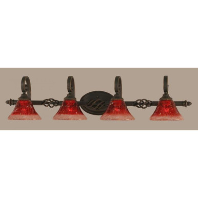 Elegante 4 Light Bath Bar Vanity Light by Toltec - 164-95-9-395