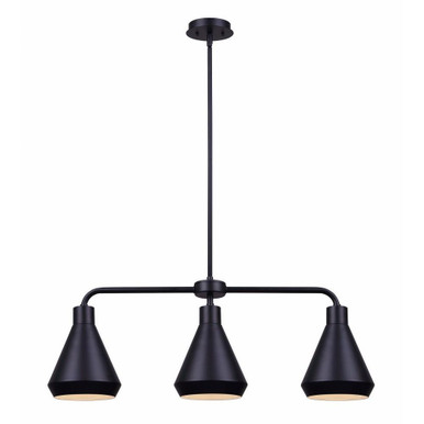 Byck 3 Light Medium Pendant by Canarm Inc - IPL1020A03BK