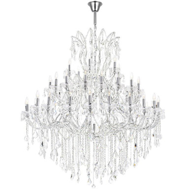 Maria Theresa 49 Light Oversized Chandelier by CWI - 8318P60C-49 (Clear)-A