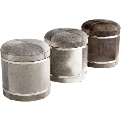 Fabulous Faux 16 Inch stool by Cyan  - 08876-FAX