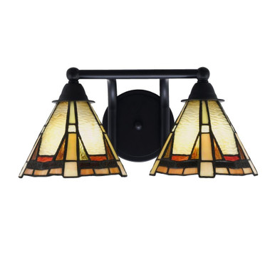 Paramount 2 Light Art Glass Vanity Light by Toltec - 3422-725-93
