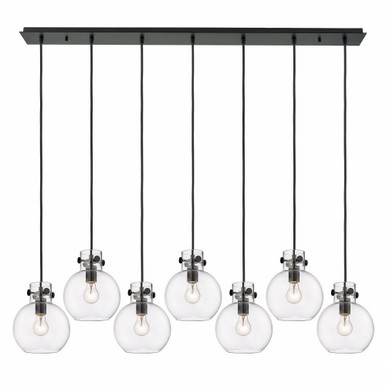 Newton Sphere 7 Light Oversized Linear Pendant by Innovations - 127-410-1PS-G410-8