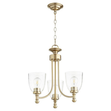 Rossington 3 Light Small Chandelier by Quorum - 6122-3