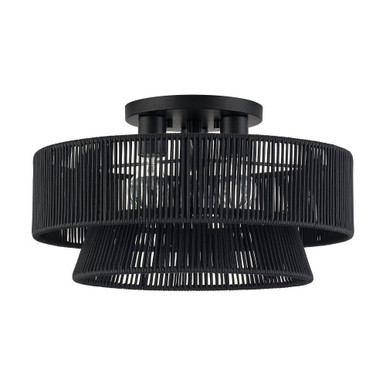 Florell 3 Light Large Semi Flush Mount 10 Inch Tall X 18 Inch Wide by Livex - 49147