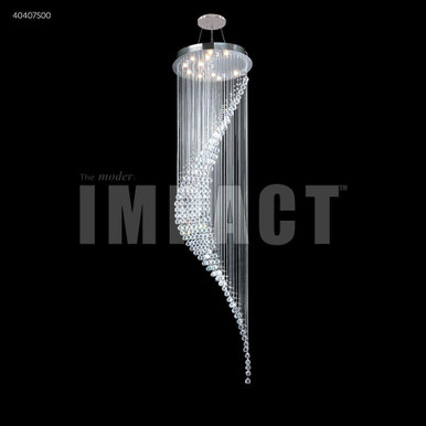 Crystal Rain 11 Light Large Chandelier by James Moder - 40407S0011LC