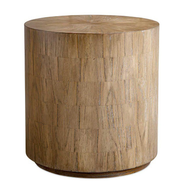 Nevis Cylinder Side Table 23.5 Inch Tall and 22 Inch Wide by Uttermost - 50155