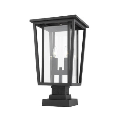 Seoul 2 Light Outdoor Post Mount Lantern 11.25 x 20.75 Inches by Z-Lite - 571PHBS3