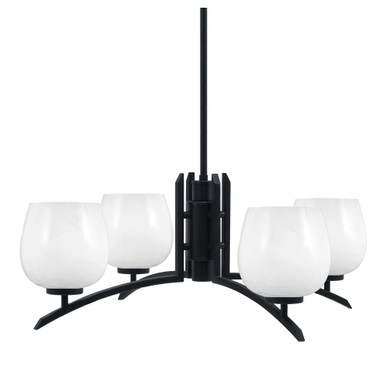 Kurve 4 Light Large Chandelier by Toltec 3704-MB-4602 - 3704-MB-4602_P
