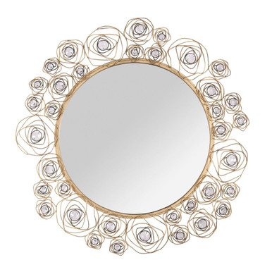 Ethereal Rose Wall Mirror 37.75 Inch Wide by Varaluz - 500MI37HGOB