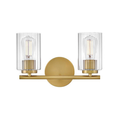 Leta 24W 2 LED Small Bath Vanity 9 Inch Tall and 13.75 Inch Wide by Lark - 85582