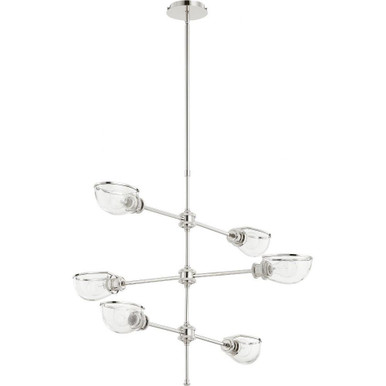 Menlo 6 Light Oversized Chandelier by Quorum - 617-6