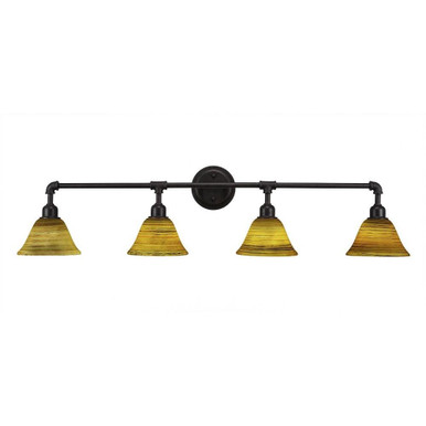 Vintage 4 Light Vanity Light 43.5 Inch Length by Toltec - 184--11-435