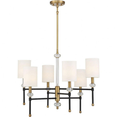 Tivoli 6 Light Large Elegant Chandelier by Savoy House - 1-1887-6-143