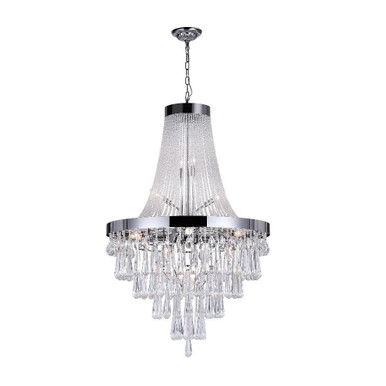 Vast 17 Light Large Chandelier by CWI - 5078P32C (Clear)
